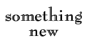something new